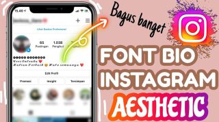 cara membuat font aesthetic instagram