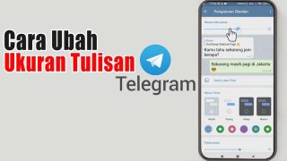 cara mengecilkan font di telegram